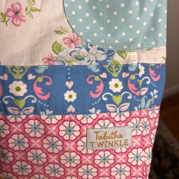 Tabitha Twinkle Greta dress size 2 sleeveless stripes and floral print - Picture 2 of 6